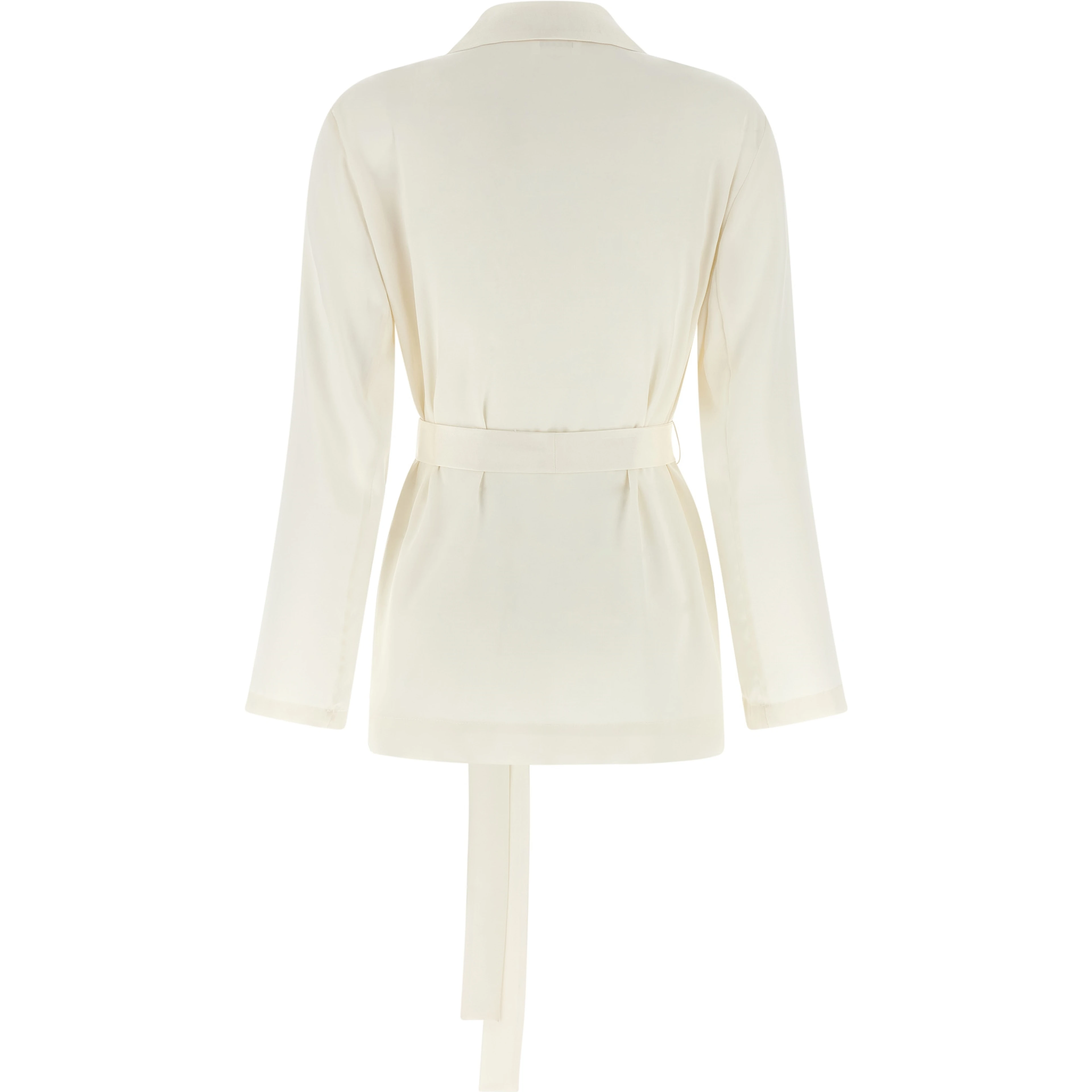 White Polyester Blazer