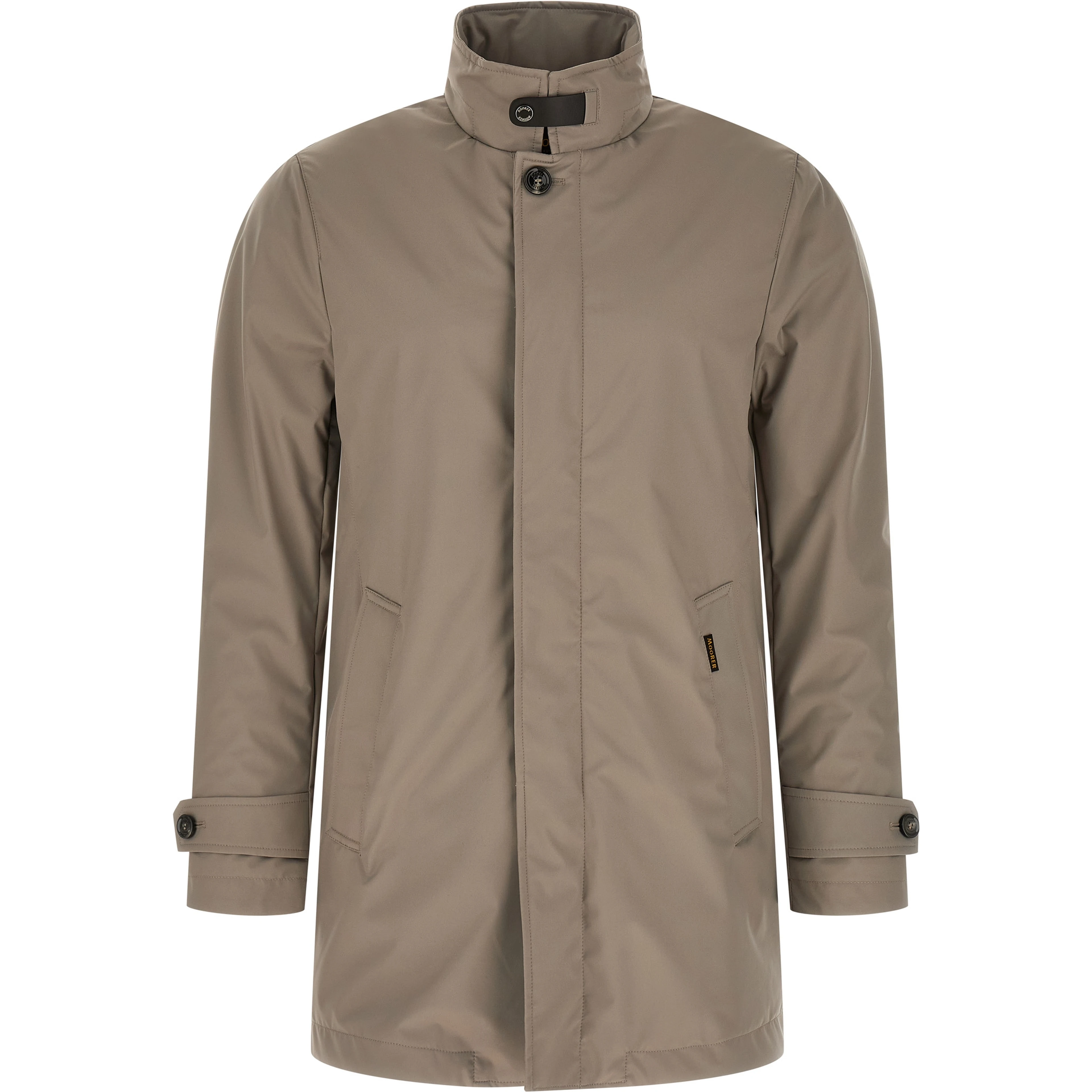 Gray Polyester Shell Jacket