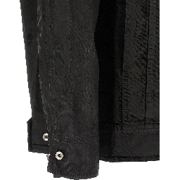 Black Cotton Denim Jacket