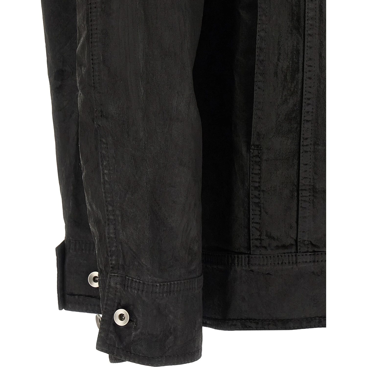 Black Cotton Denim Jacket