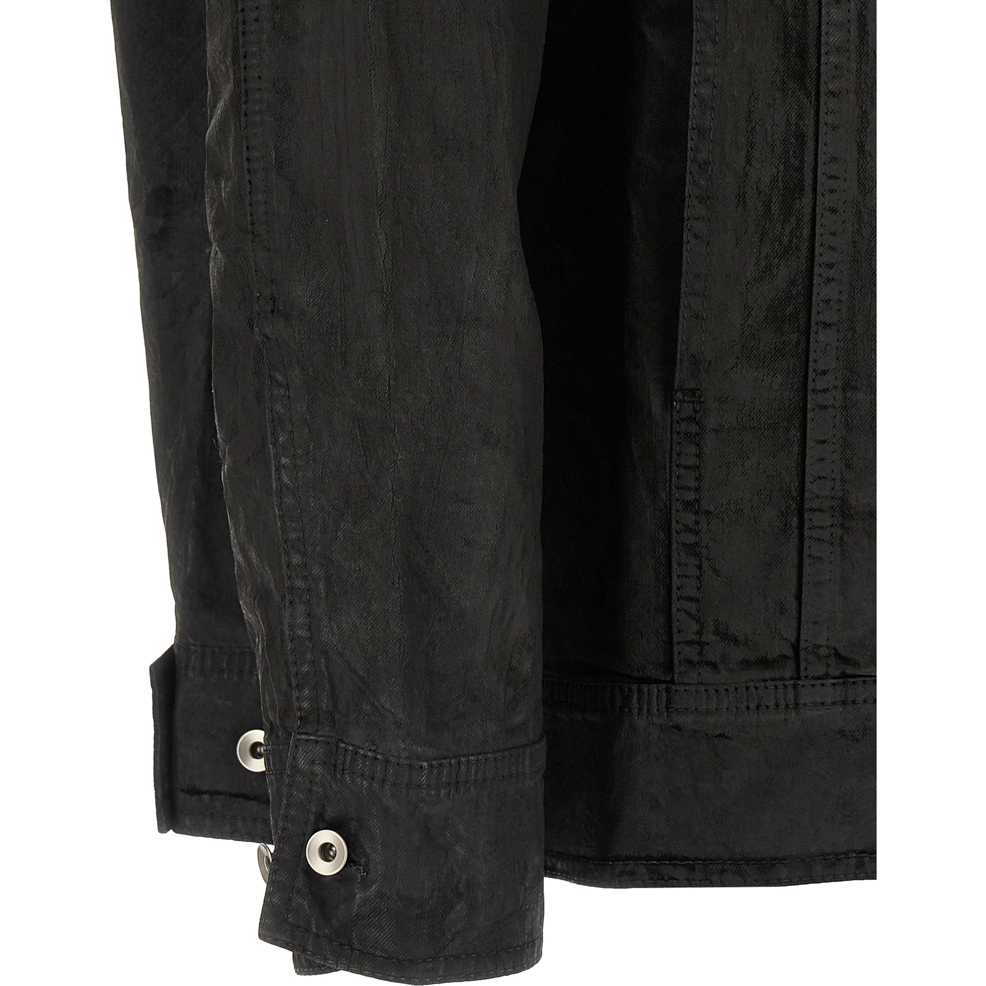 Black Cotton Denim Jacket