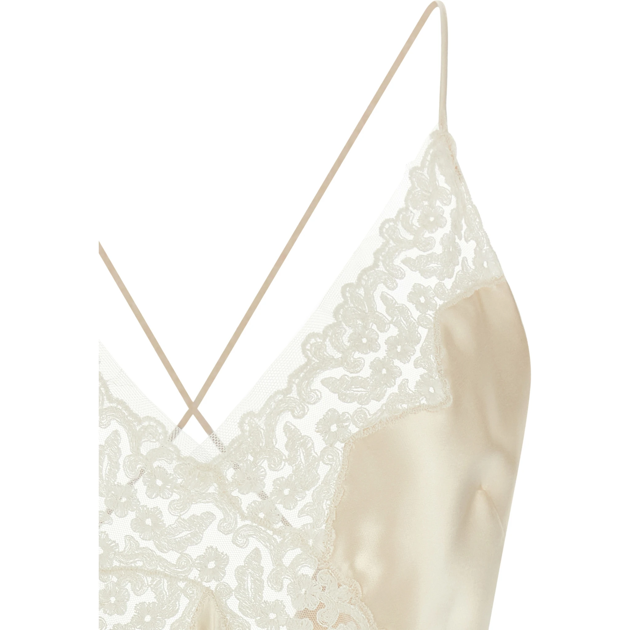 Beige Viscose Tank Tops