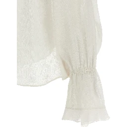 Beige Acetate Blouse