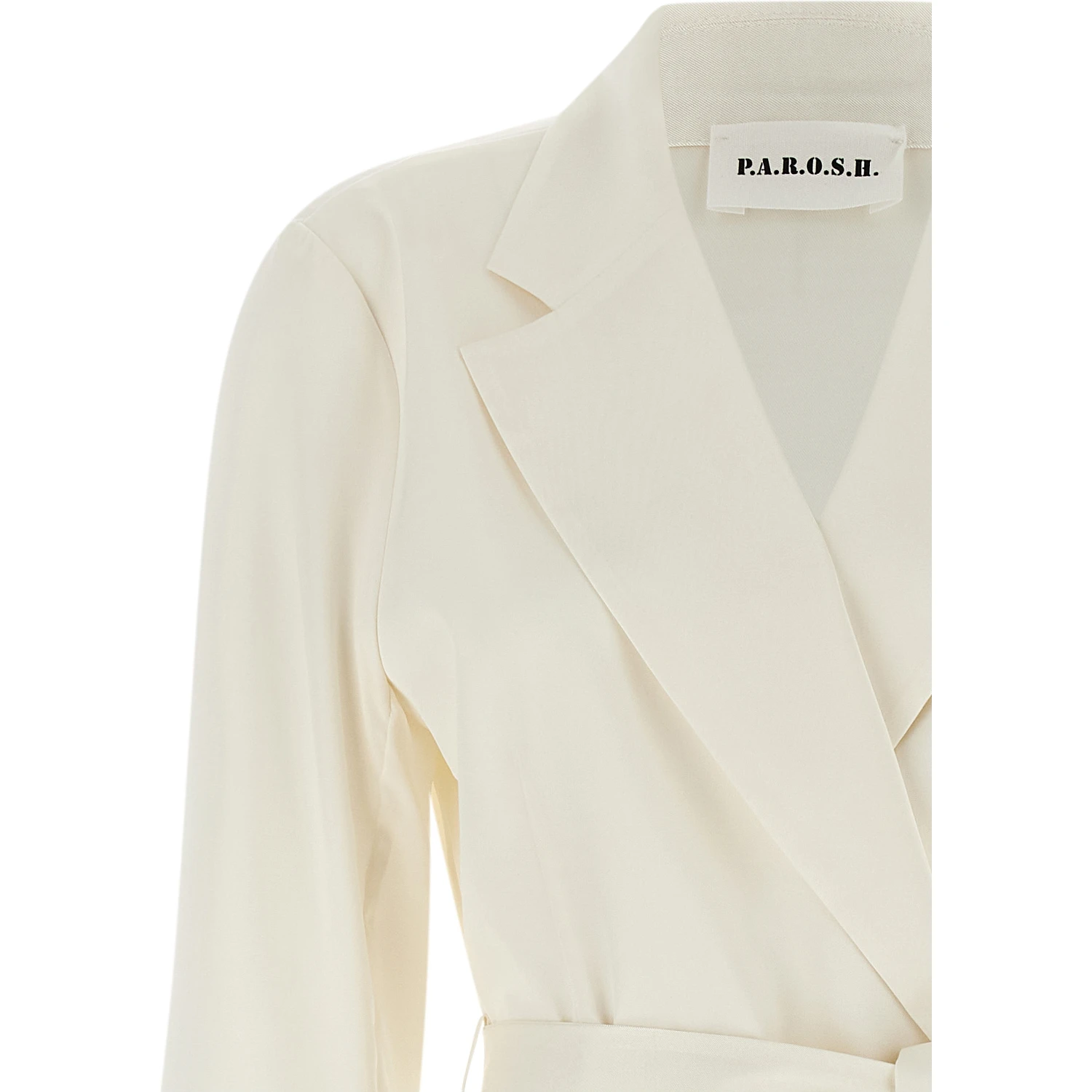 White Polyester Blazer