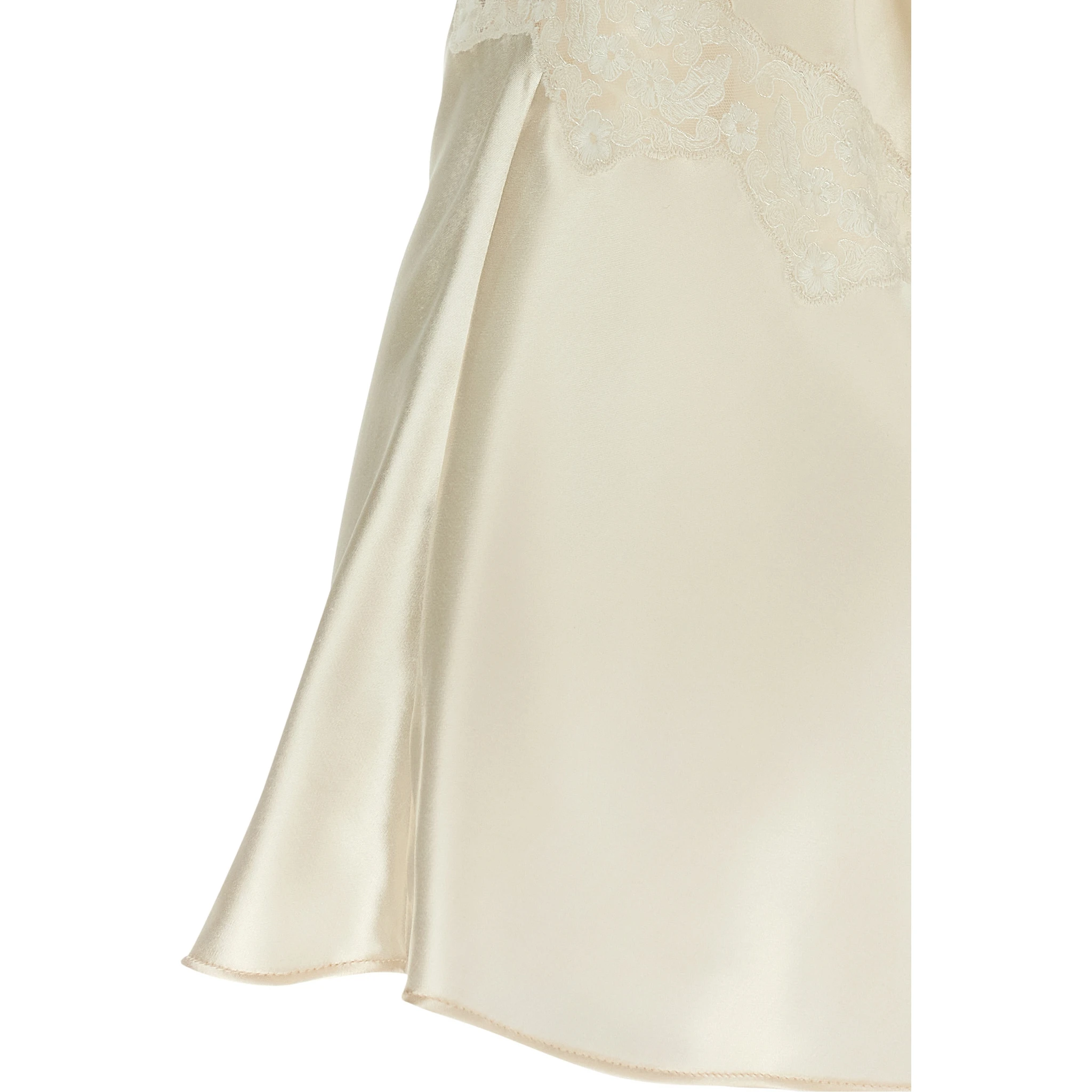 Beige Viscose Tank Tops