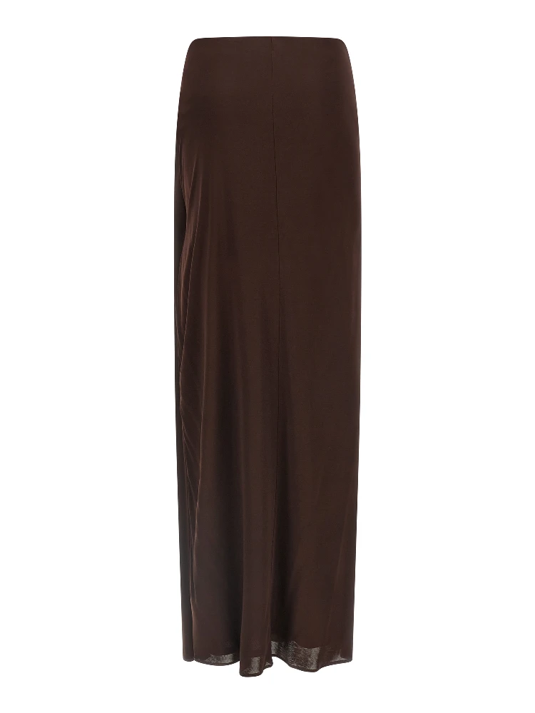 Brown Viscose Mini Skirt alternative