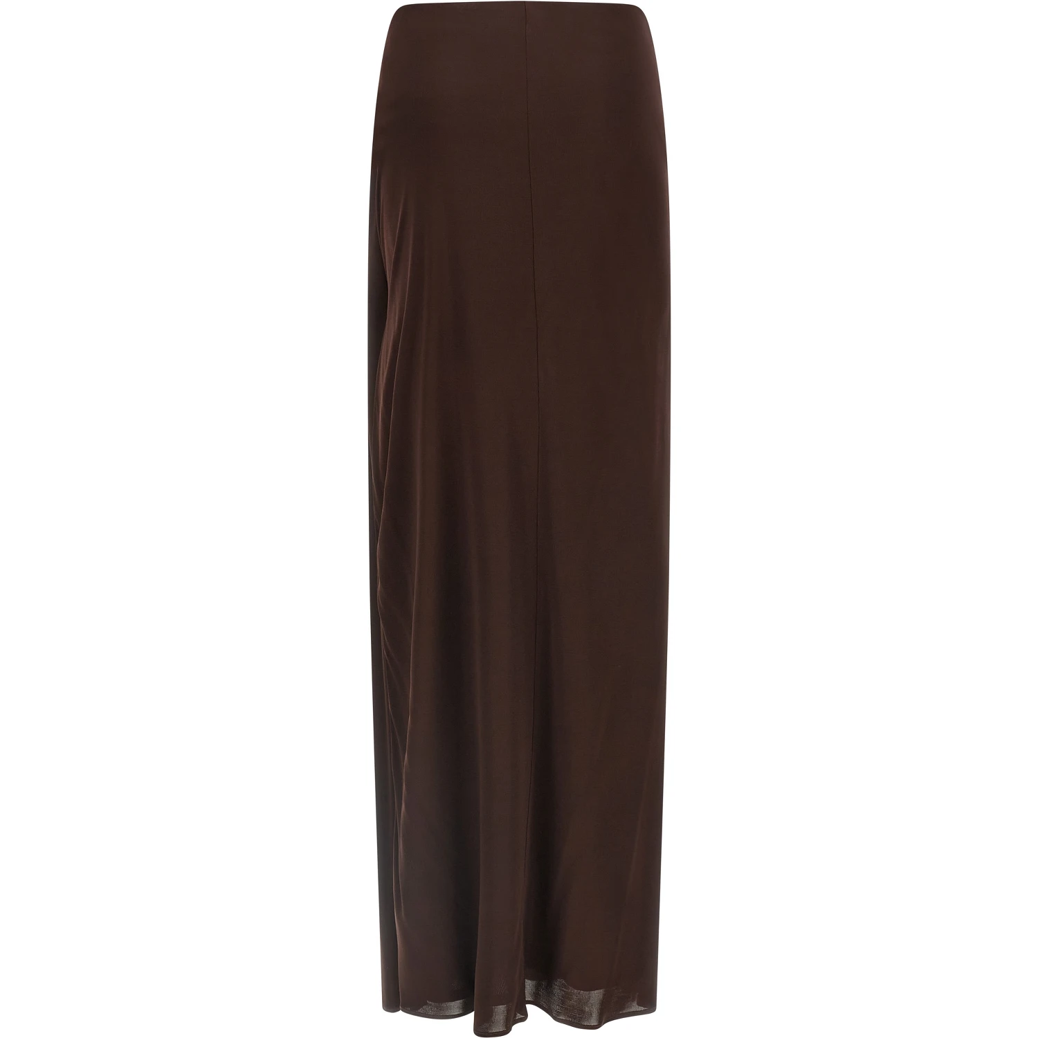 Brown Viscose Mini Skirt