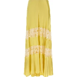 Bicolor Viscose Mini Skirt