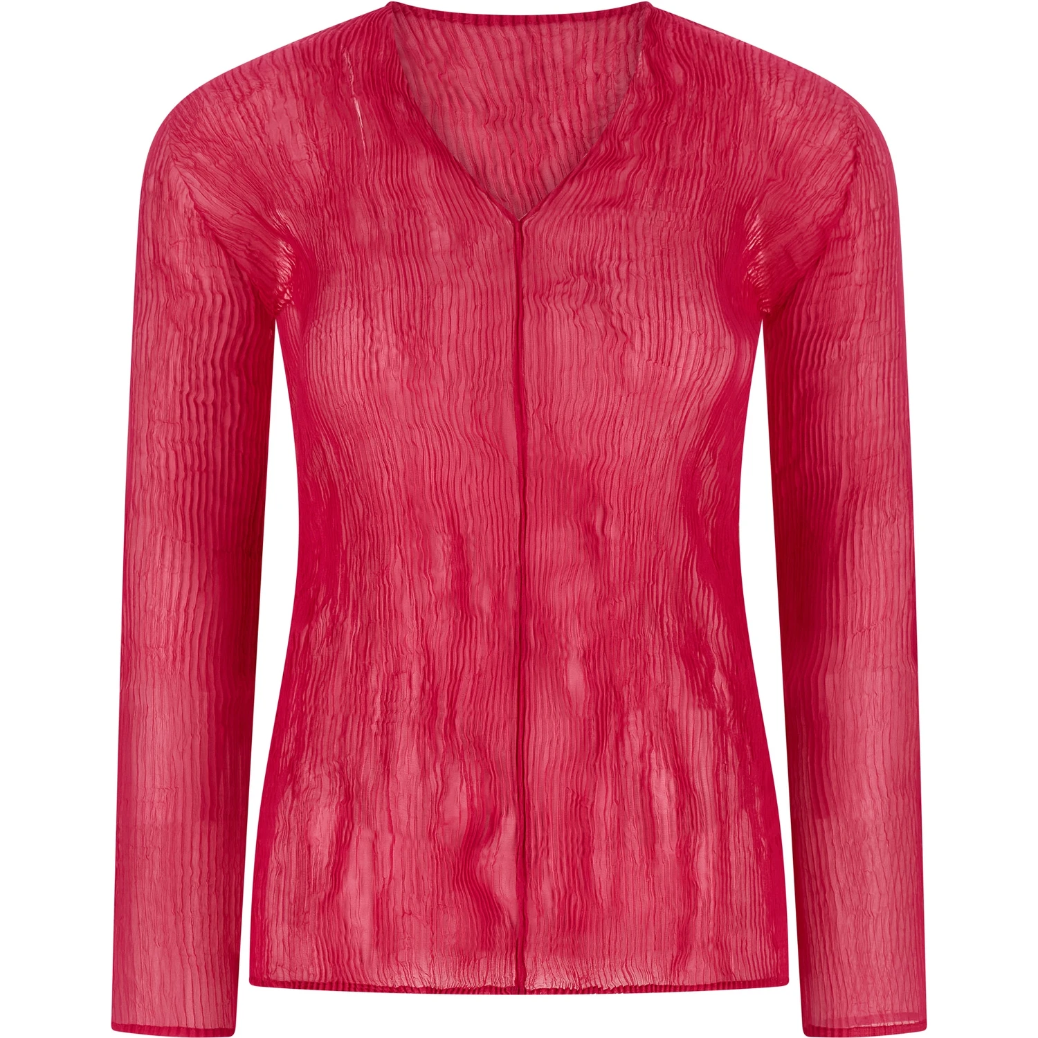 Fuchsia Polyester Shirt