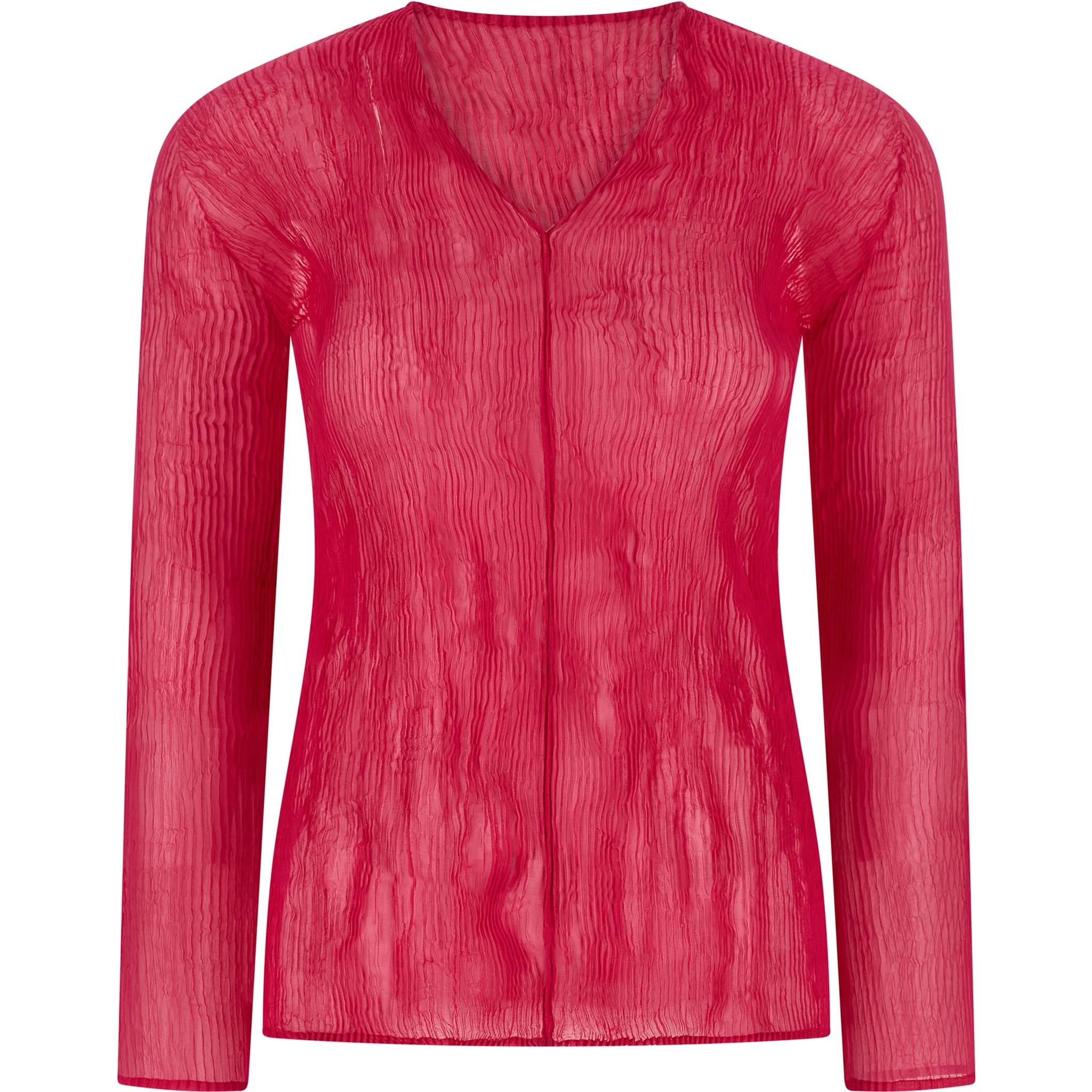 Fuchsia Polyester Shirt