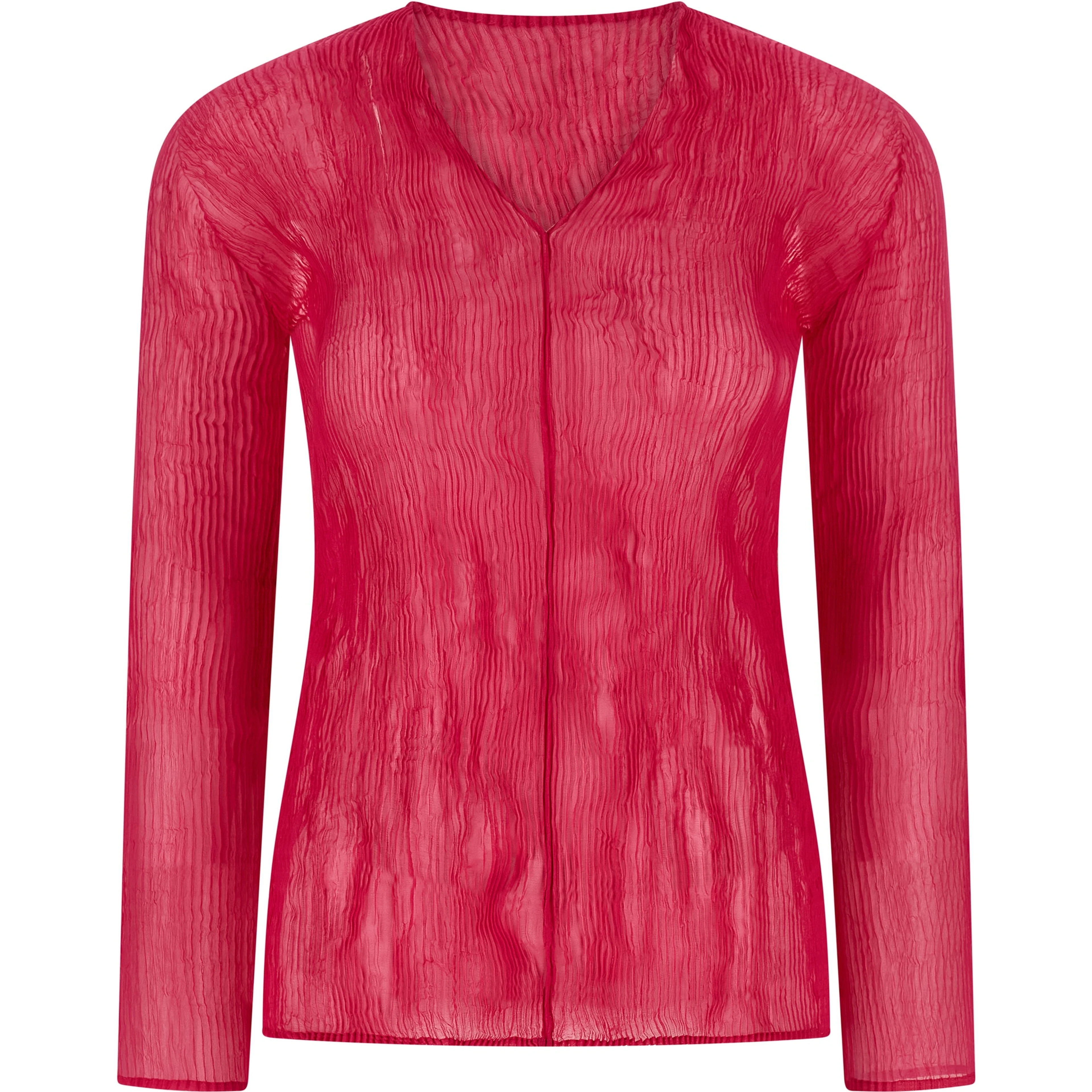 Fuchsia Polyester Shirt