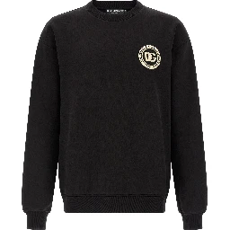 Black Cotton Sweatshirt