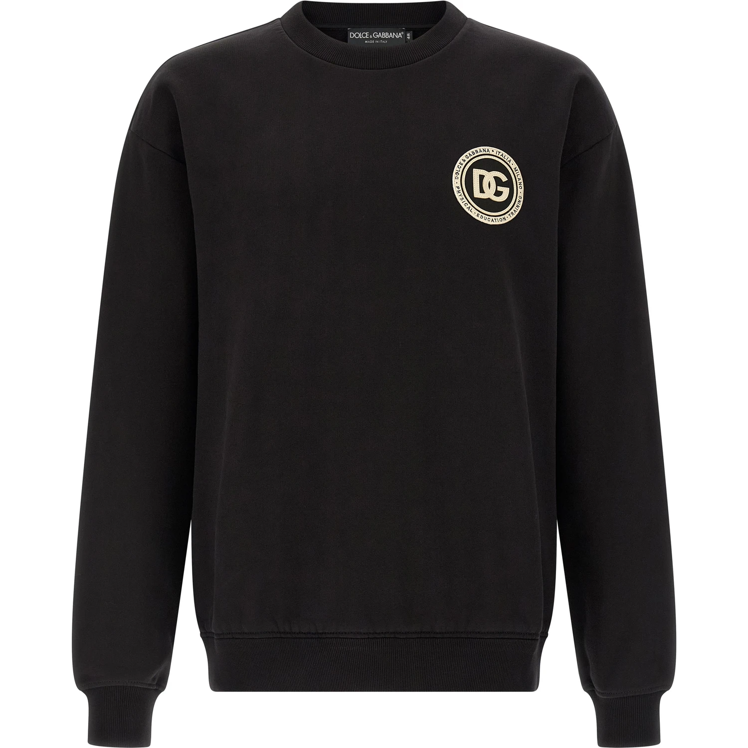 Black Cotton Sweatshirt