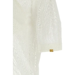 White Viscose Polo Shirt