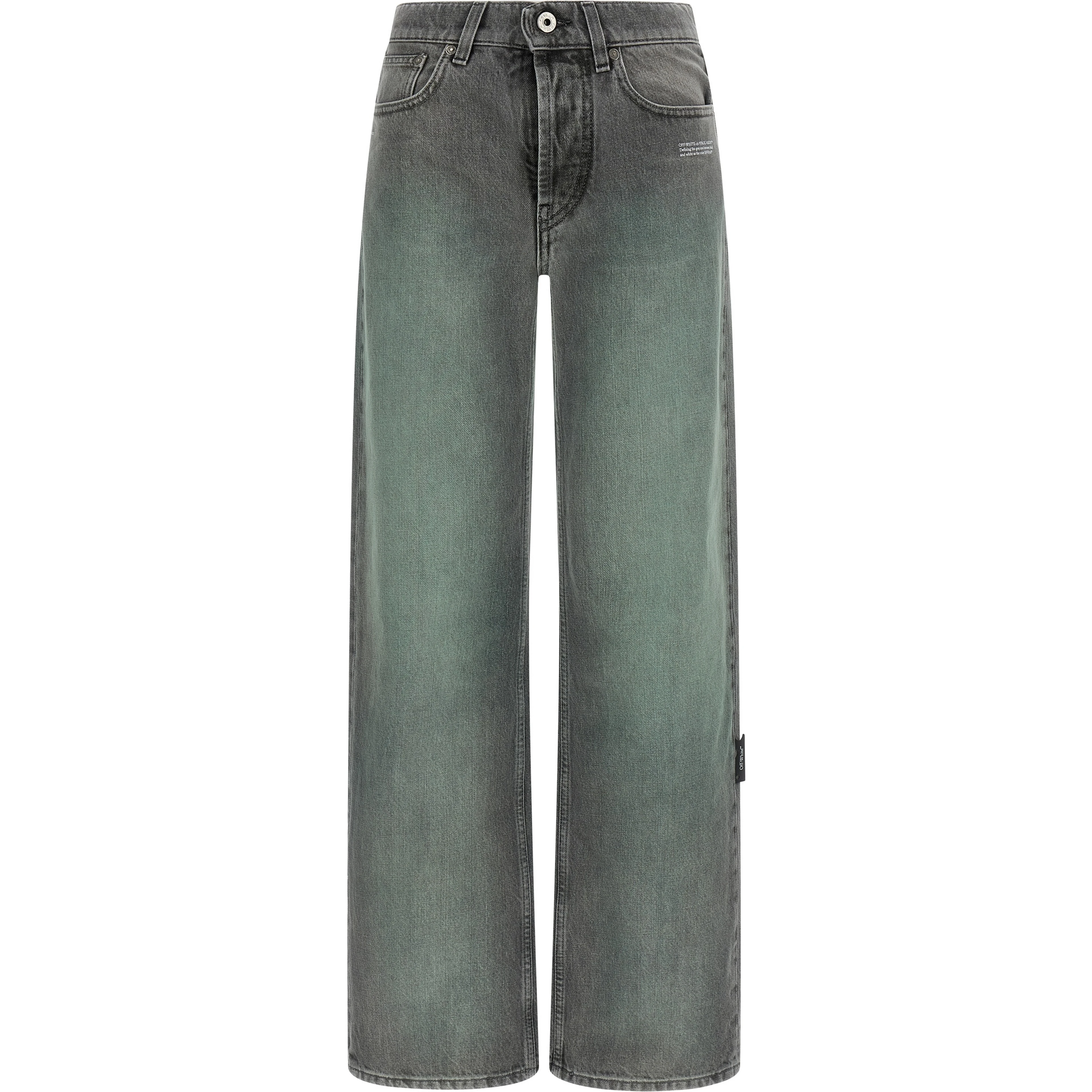 Gray Cotton Jeans Denim