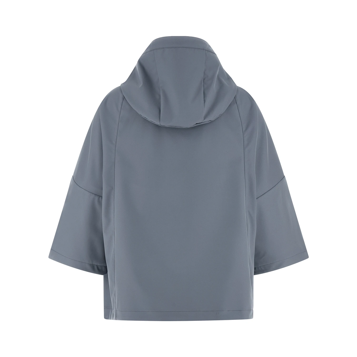 Blue Polyester Shell Jacket