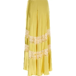 Bicolor Viscose Mini Skirt