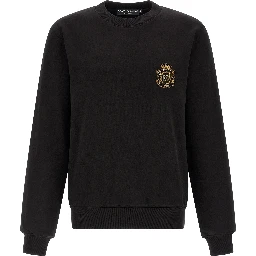 Black Cotton Sweatshirt