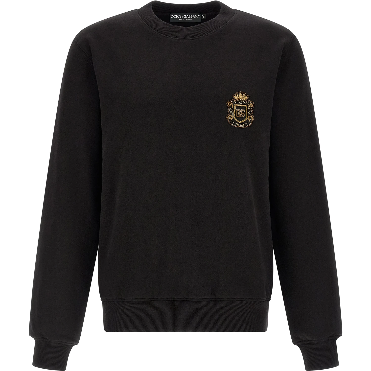 Black Cotton Sweatshirt