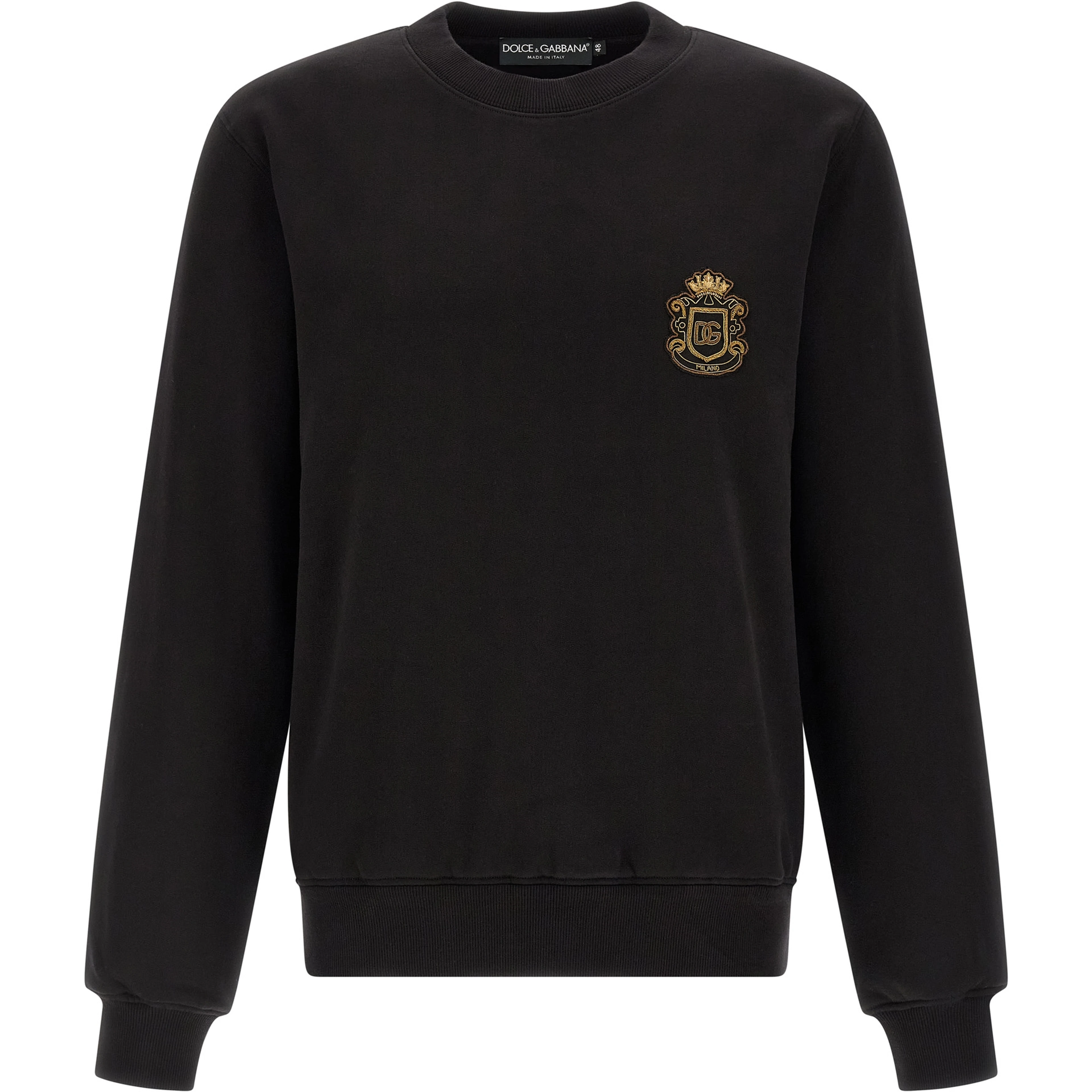 Black Cotton Sweatshirt