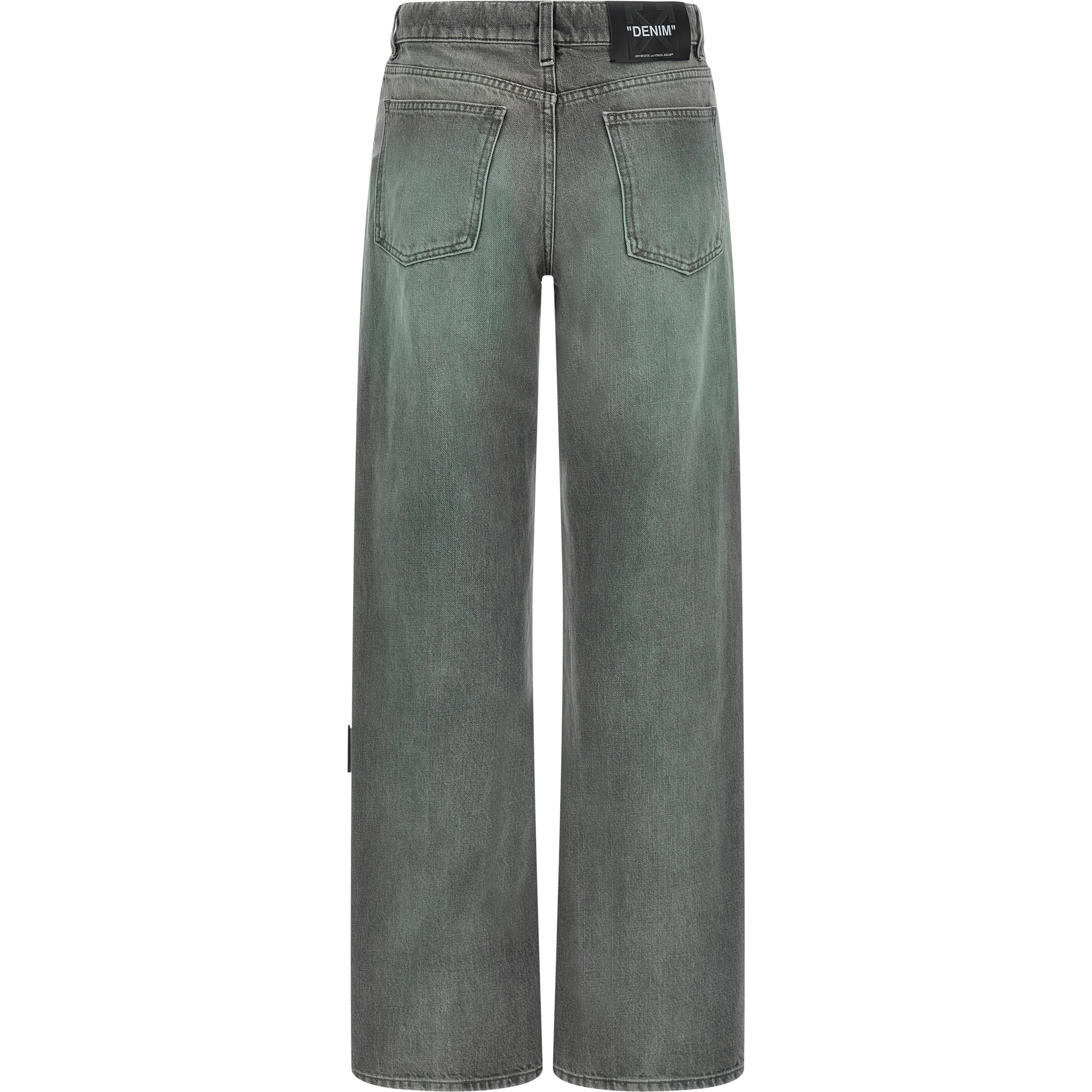 Gray Cotton Jeans Denim