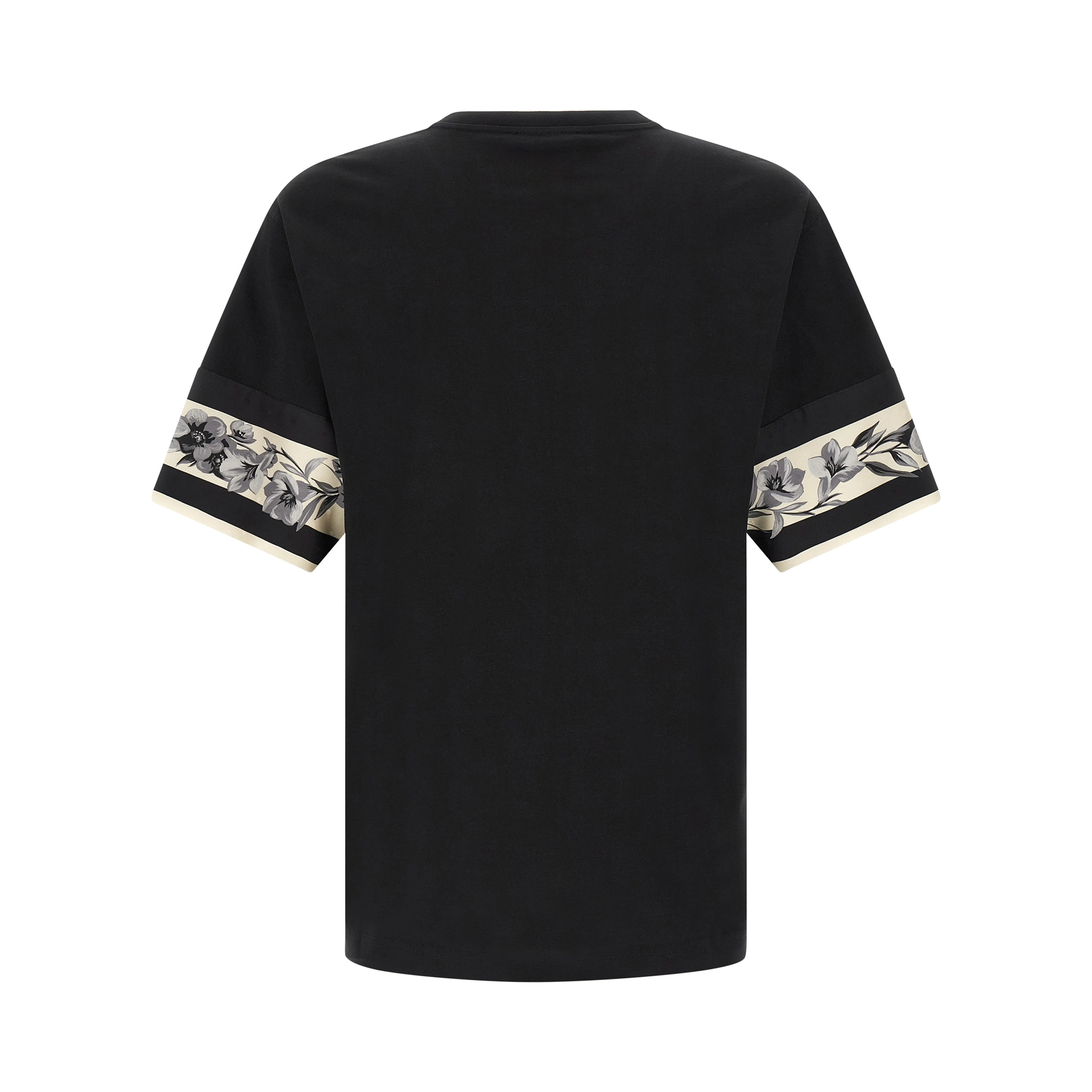 Black Cotton Long Sleeve T-Shirt