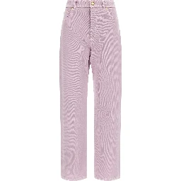 Multicolor Cotton Straight-Leg Jeans