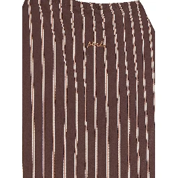 Brown Viscose Sleeveles T-Shirt
