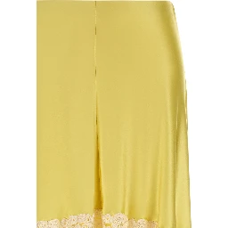 Bicolor Viscose Mini Skirt