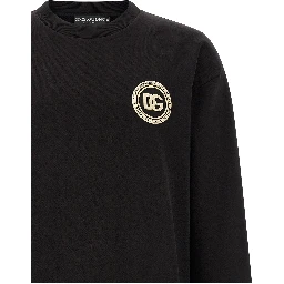 Black Cotton Sweatshirt