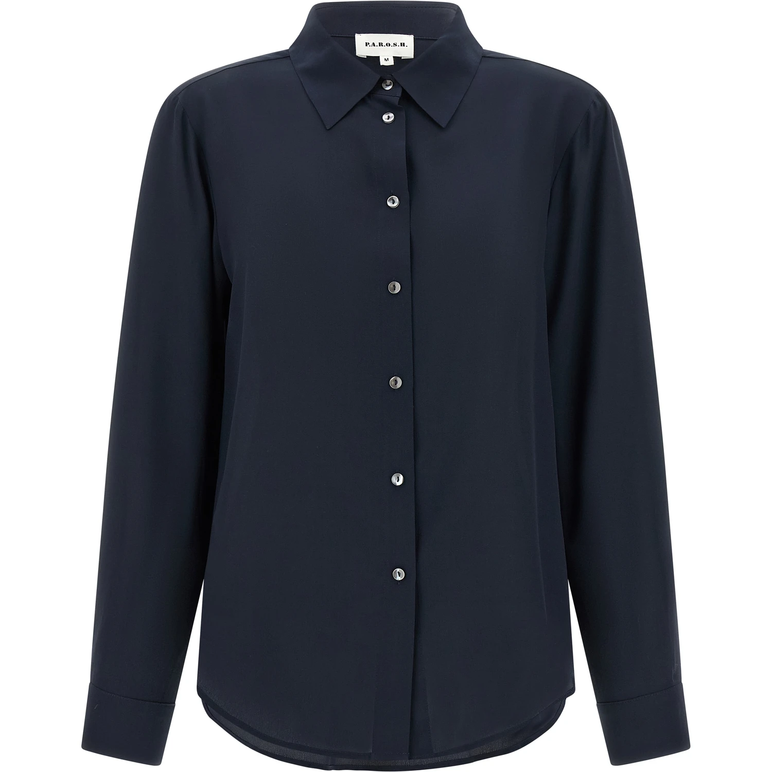 Blue Silk Blouse