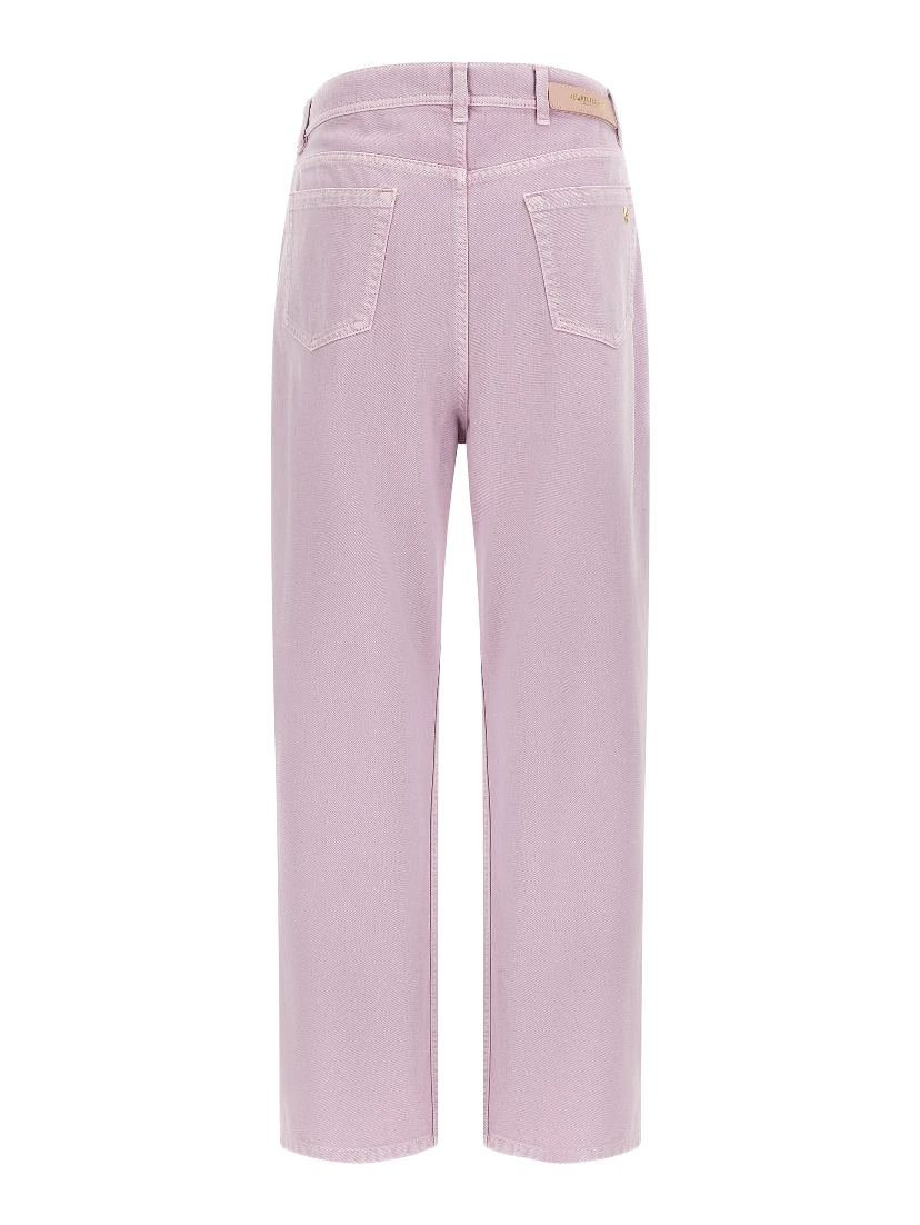 Multicolor Cotton Straight-Leg Jeans
