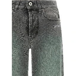 Gray Cotton Jeans Denim