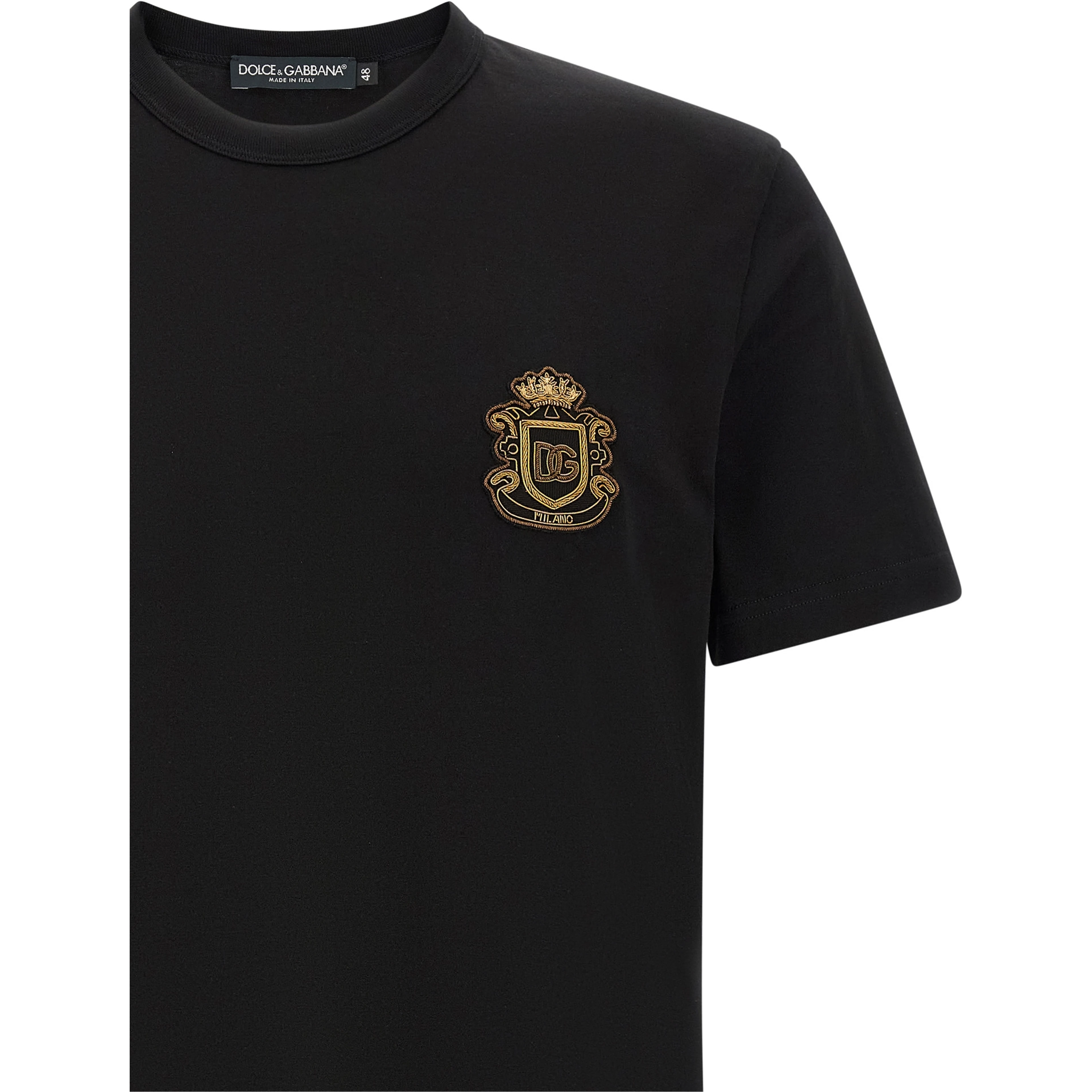Black Cotton T-Shirt