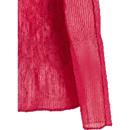 Fuchsia Polyester Shirt
