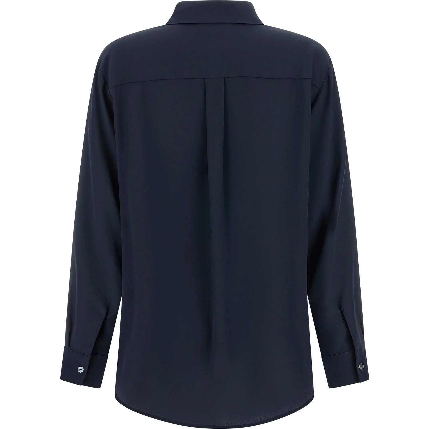 Blue Silk Blouse