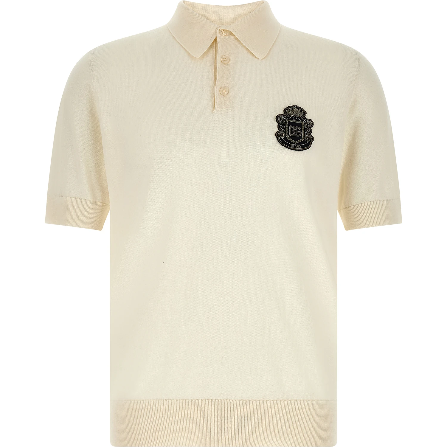 White Cotton Polo Shirt