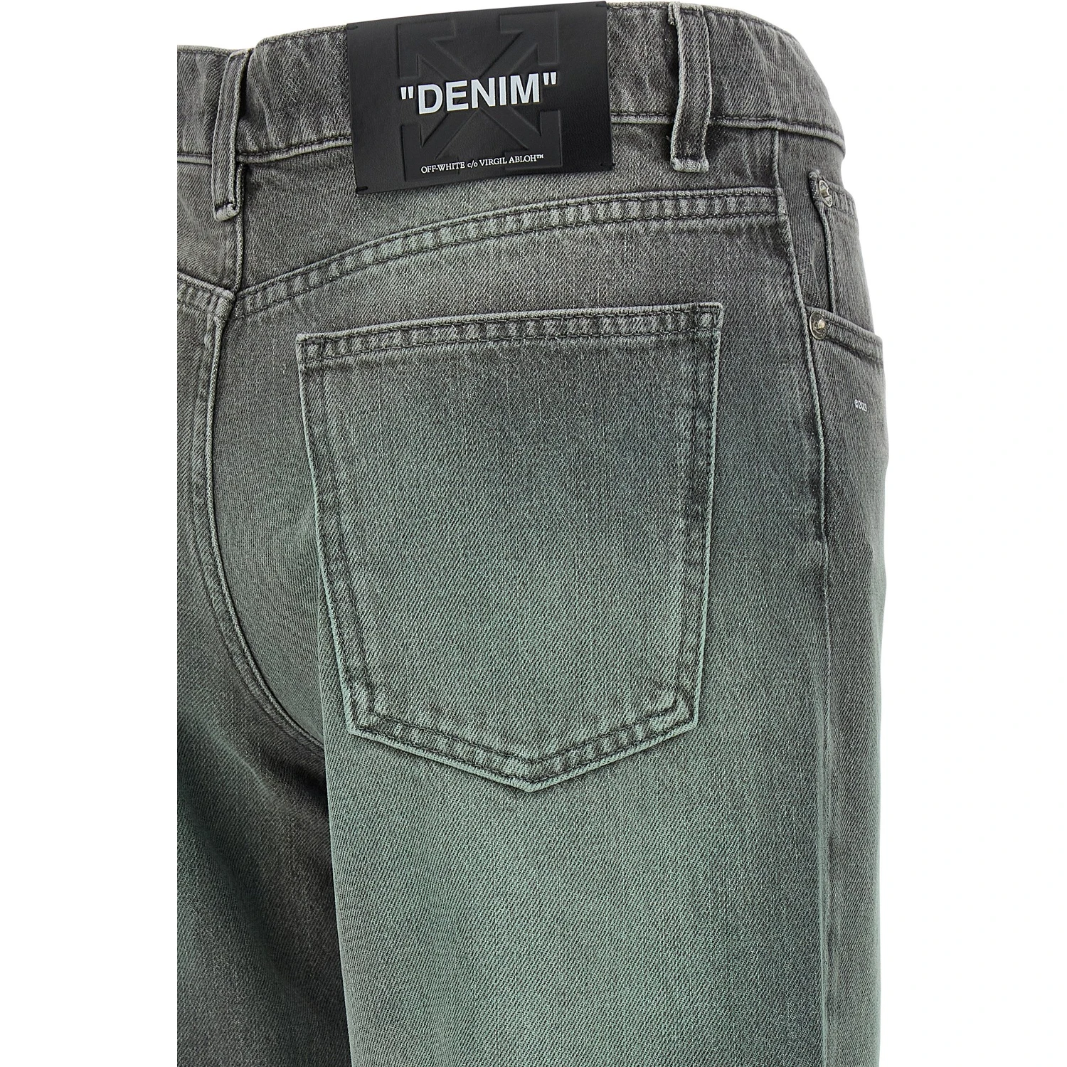 Gray Cotton Jeans Denim