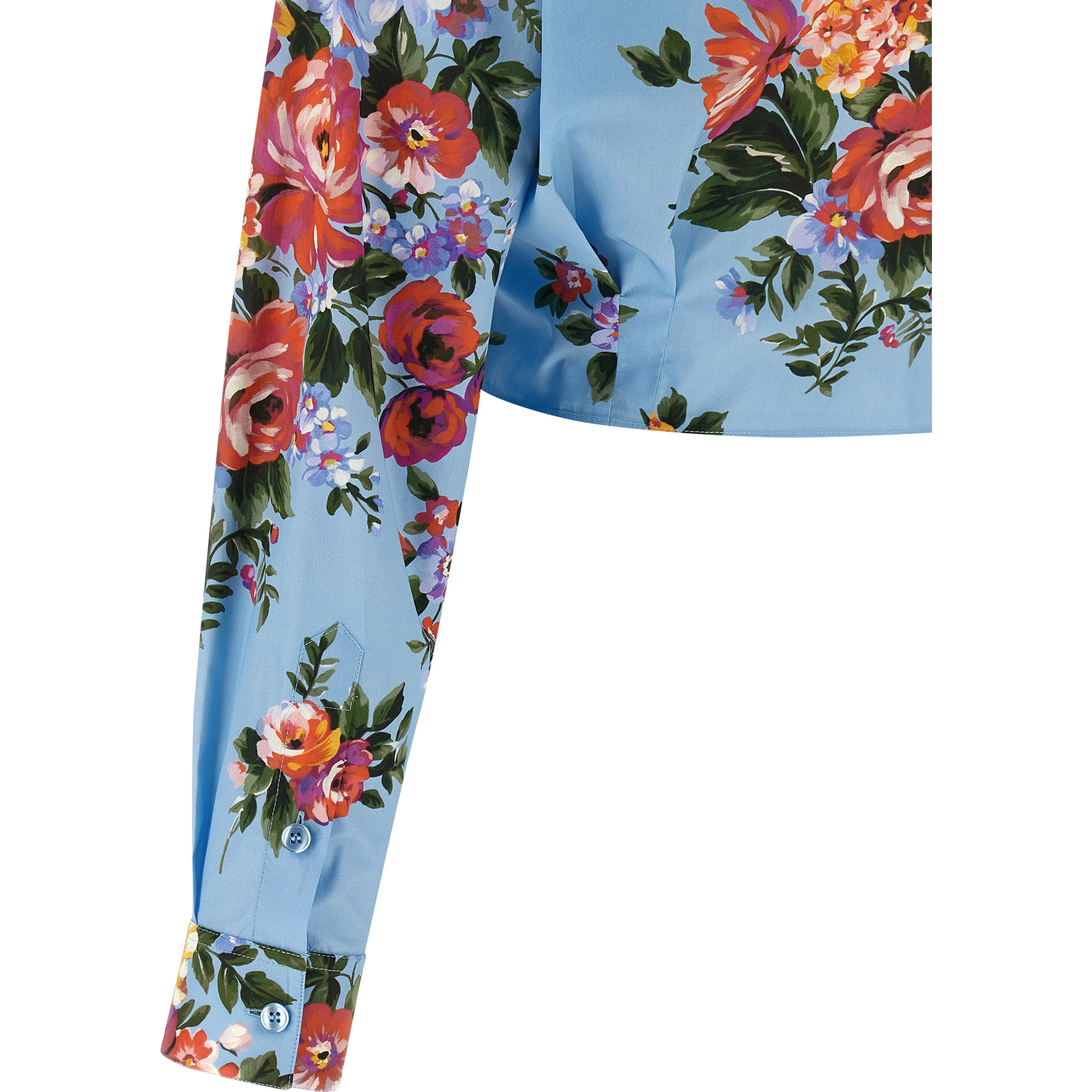 Blue Cotton Blouse