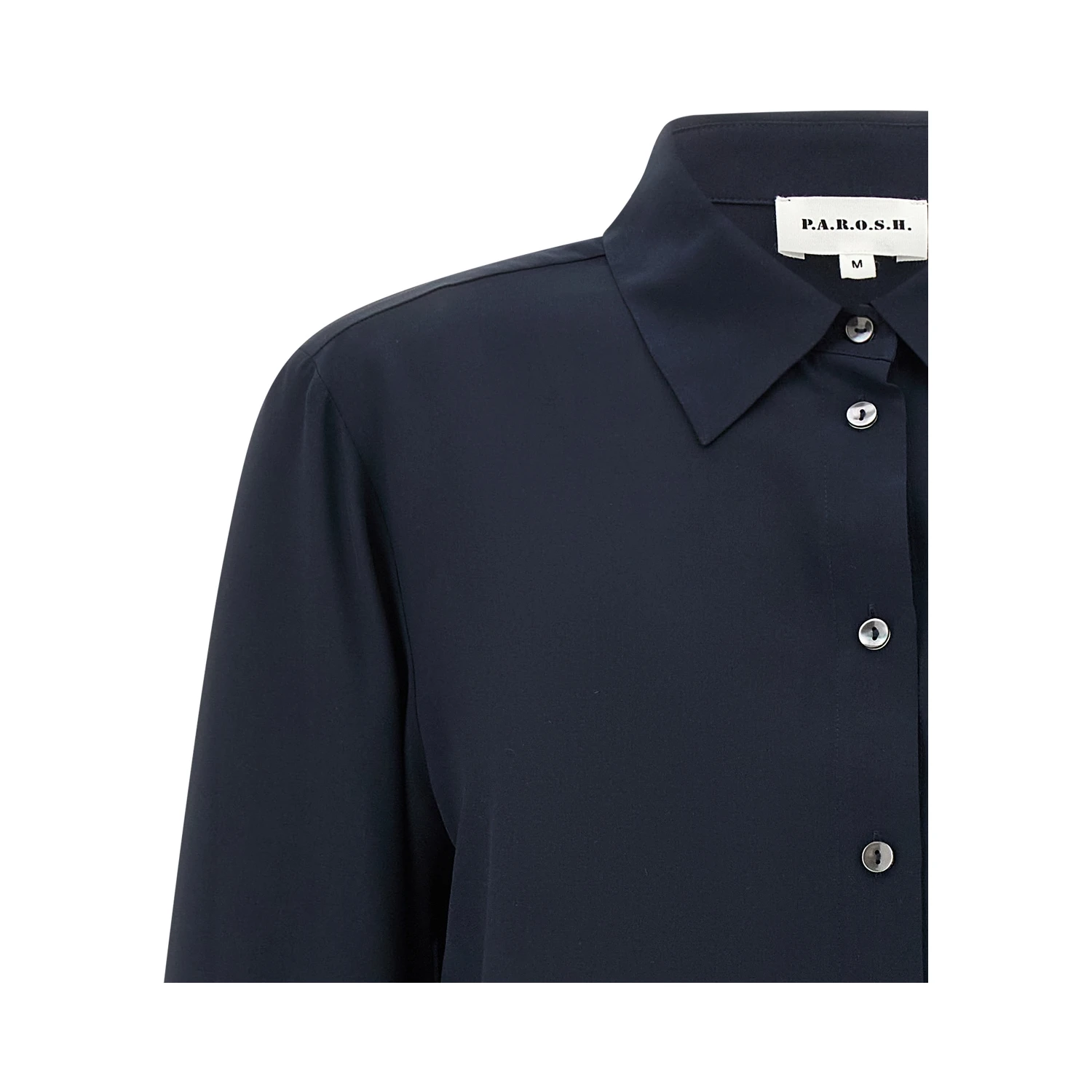 Blue Silk Blouse
