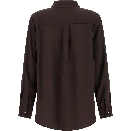 Brown Silk Blouse