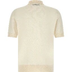 White Cotton Polo Shirt