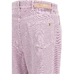 Multicolor Cotton Straight-Leg Jeans