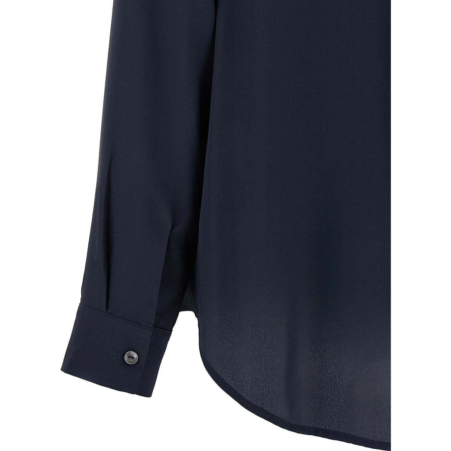 Blue Silk Blouse