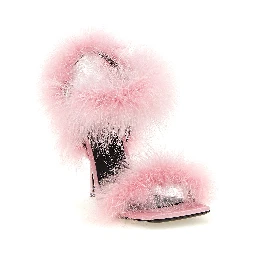 Multicolor Viscose Stiletto Heel Sandals