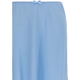 Blue Acetate Midi Skirt
