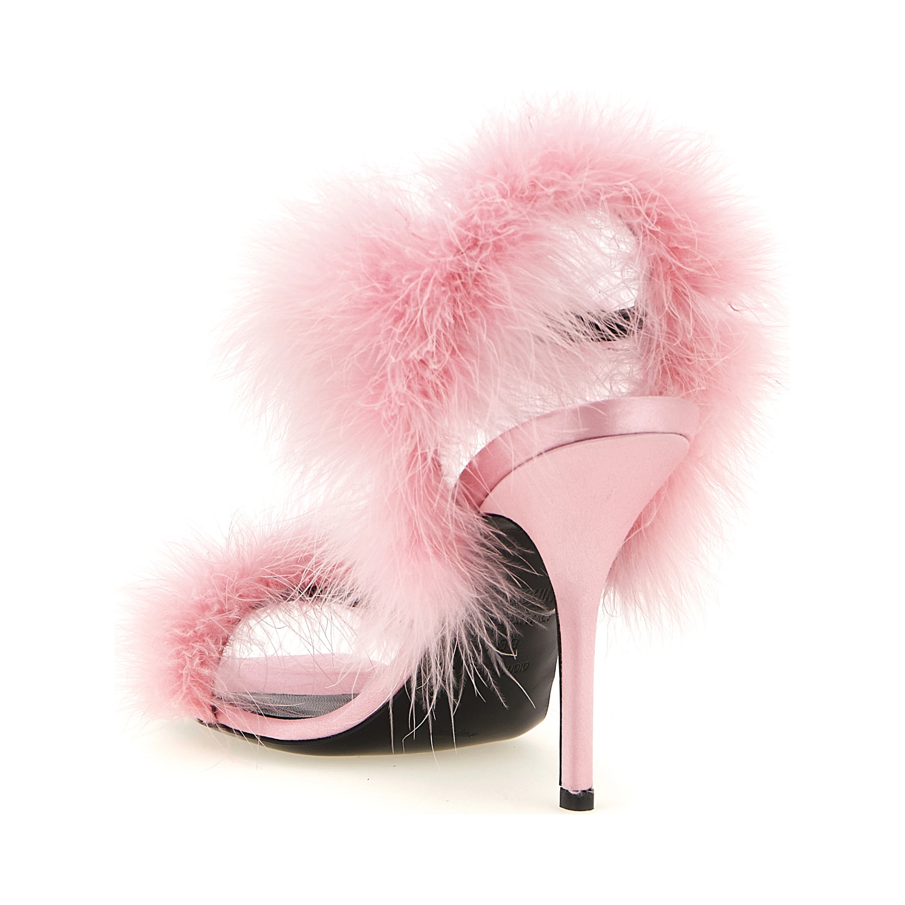 Multicolor Viscose Stiletto Heel Sandals