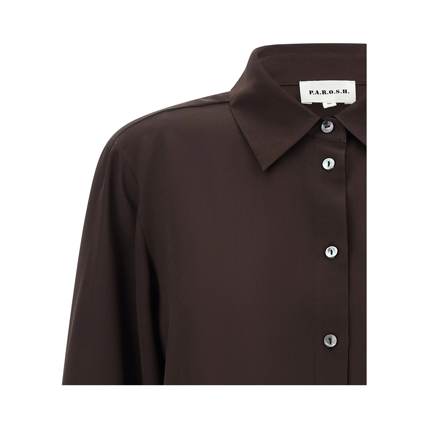 Brown Silk Blouse