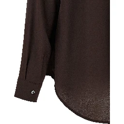 Brown Silk Blouse