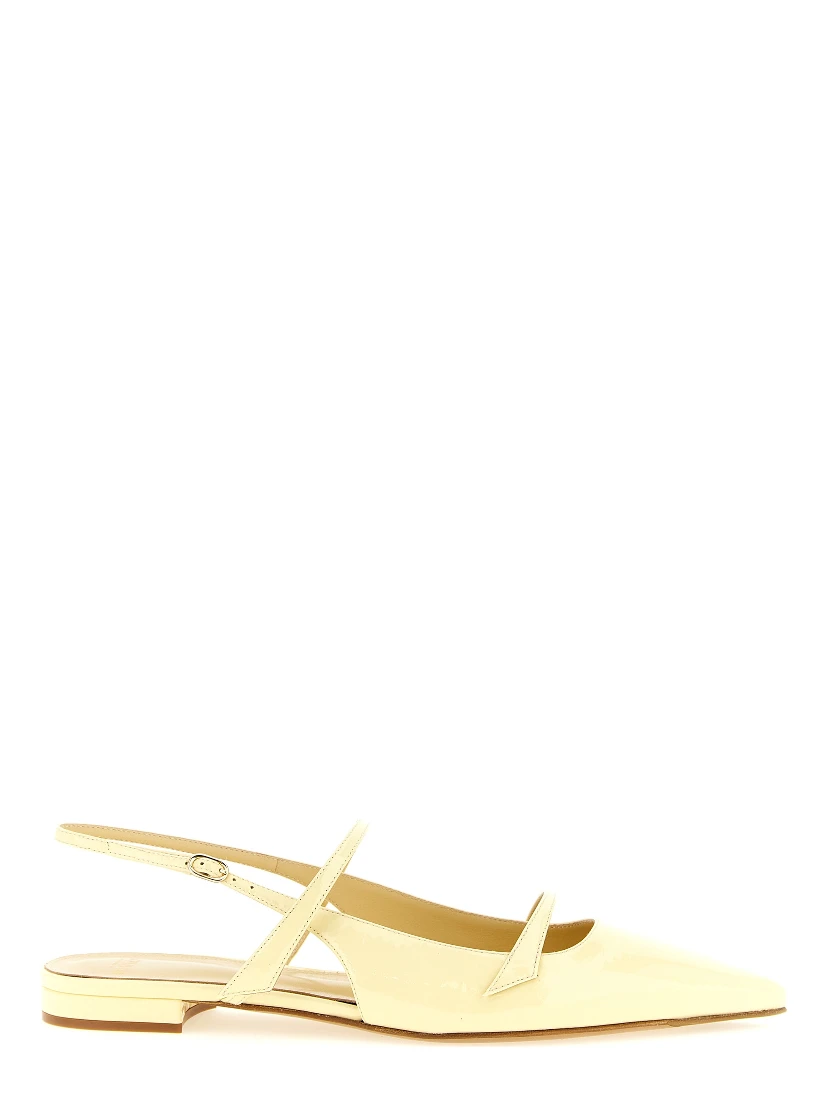 Bicolor Cowhide Ballet Flats